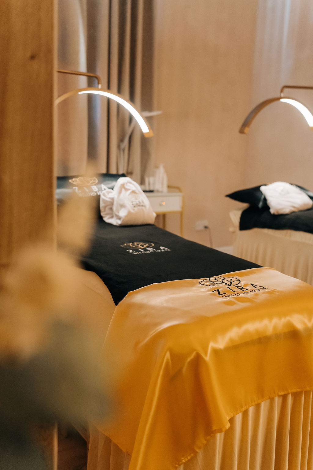 A warm interior at Ziba Wellness House